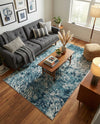 Serenity Sands Collection Area Rug -  Quietshore Rectangle Blue  lifestyle 11