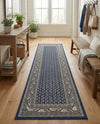 Soho Elegance Collection Area Rug -  Mercer (Blue) Runner Blue  lifestyle 35