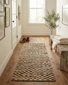 Plaid Savannah Collection Area Rug - Charleston Runner Black and Natural  lifestyle 28