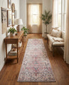 Vintage Memories Collection Area Rug - Echoes Runner Beige pink  lifestyle 70