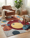 Aegean Elegance Washables Collection Area Rug -  Crete Rectangle Multi  lifestyle 8
