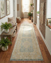 Bazaar Chic Collection Area Rug -  Kenitra Runner Blue and Ivory  lifestyle 43