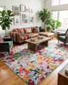 Chromatic Oasis Collection Area Rug -  Lagoon Rectangle Multi  lifestyle 55
