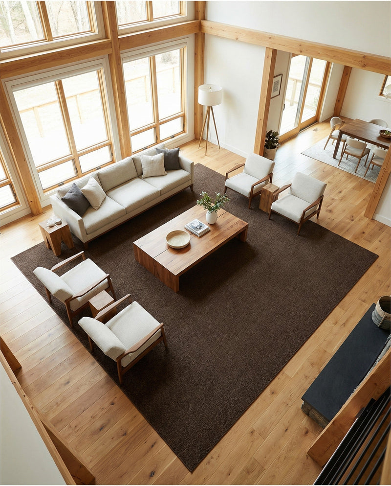 Sahara Sands Collection Area Rug -  Rosetta Square Brown  lifestyle 67