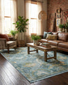 Caribbean Breeze Collection Area Rug -  Lucia Rectangle Light Blue  lifestyle 47