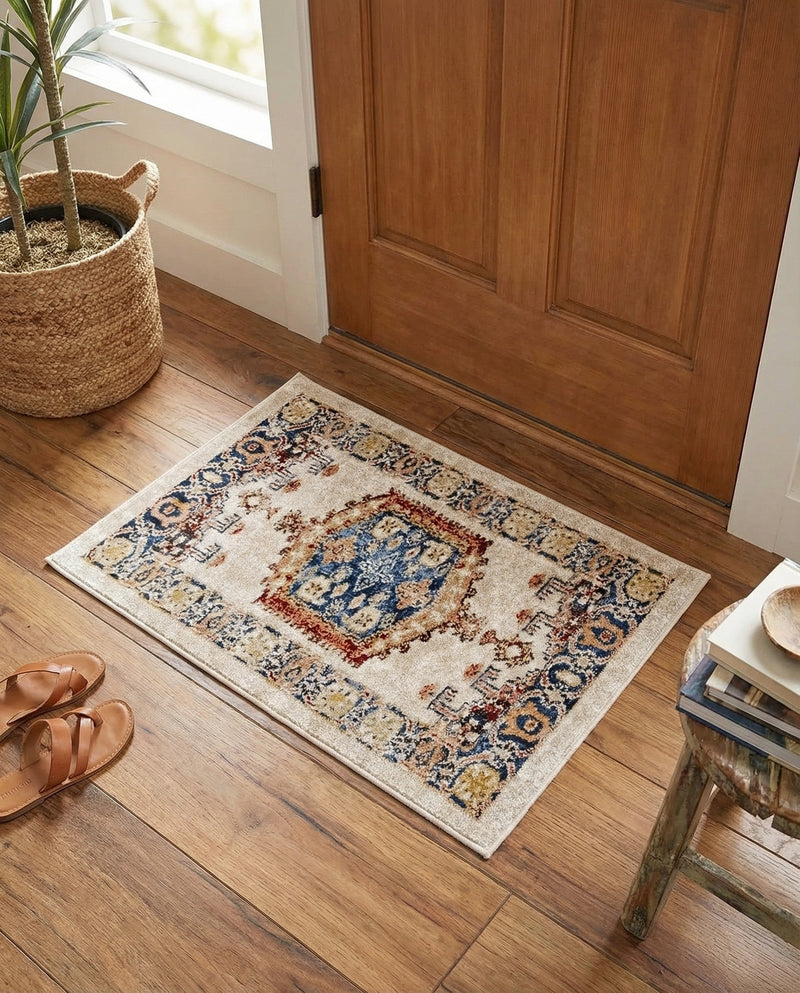 Eden Oasis Collection Area Rug -  Refuge (Cream) Rectangle Cream  lifestyle 13