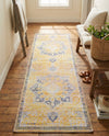 Baroque Era Collection Area Rug - Versailles (Tuscan Yellow) Runner Tuscan Yellow  lifestyle 36