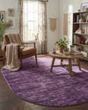 Sahara Essence Collection Area Rug - Oasis (Purple) Oval Purple  lifestyle 45