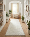 Alpine Plush Collection Area Rug -  Cortina (White) Runner White  lifestyle 77