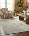 Lagoon Oasis Collection Area Rug -  Seagrass Rectangle Teal  lifestyle 43