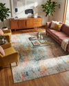 Lagoon Oasis Collection Area Rug -  Seagrass Rectangle Multi  lifestyle 6