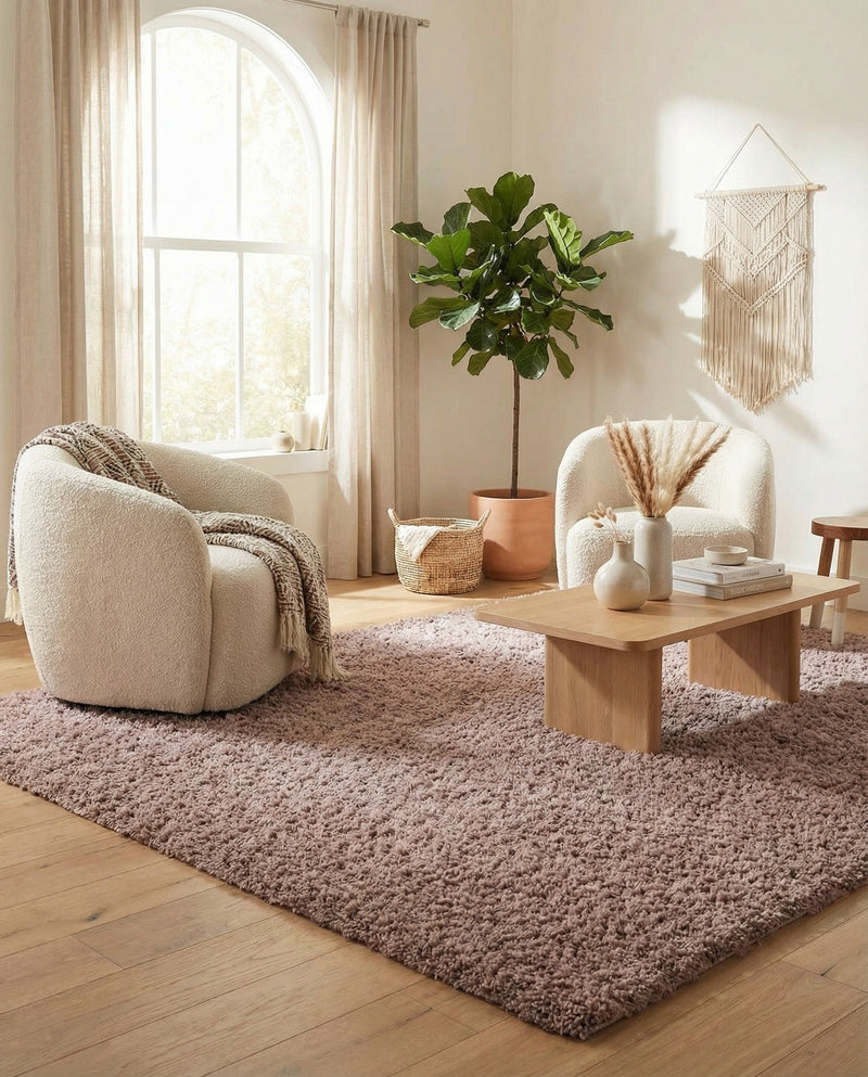 Eternal Plush Oasis Collection Area Rug -  Tranquility (Khaki) Rectangle Khaki  lifestyle 22