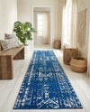 Brighton Stripes Collection Area Rug - Sussex (Navy Blue) Runner Navy Blue  lifestyle 64