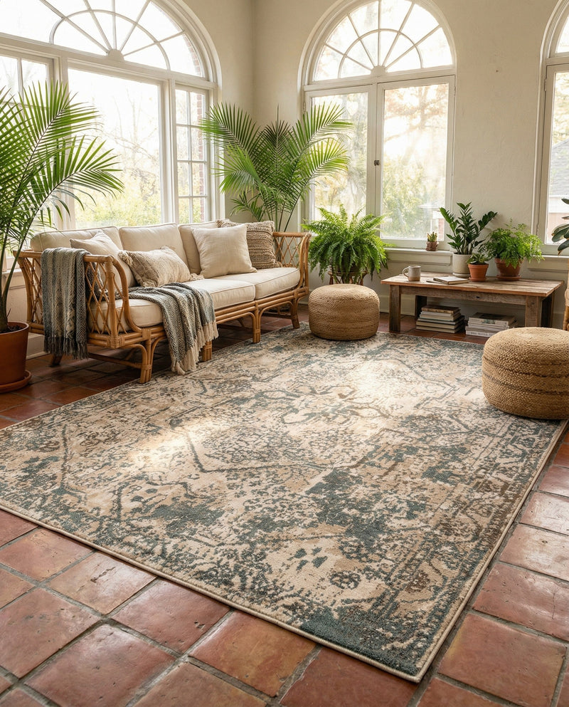 Gobi Sands Collection Area Rug -  Turpan Rectangle Multi  lifestyle 21