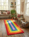Sunset Isle Wool Braids Collection Area Rug - Paradise Runner Multi  lifestyle 59
