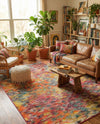 Colorburst Oasis Collection Area Rug -  Azura Rectangle Multi  lifestyle 23