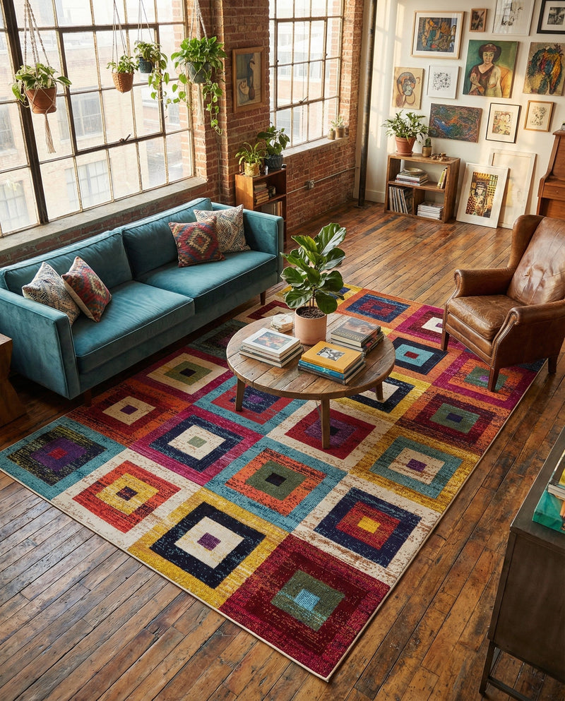 Marrakesh Elegance Collection Area Rug -  Ourika Rectangle Multi  lifestyle 13