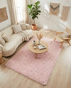 Eternal Plush Oasis Collection Area Rug -  Tranquility (Pink Lace) Rectangle Pink Lace  lifestyle 26