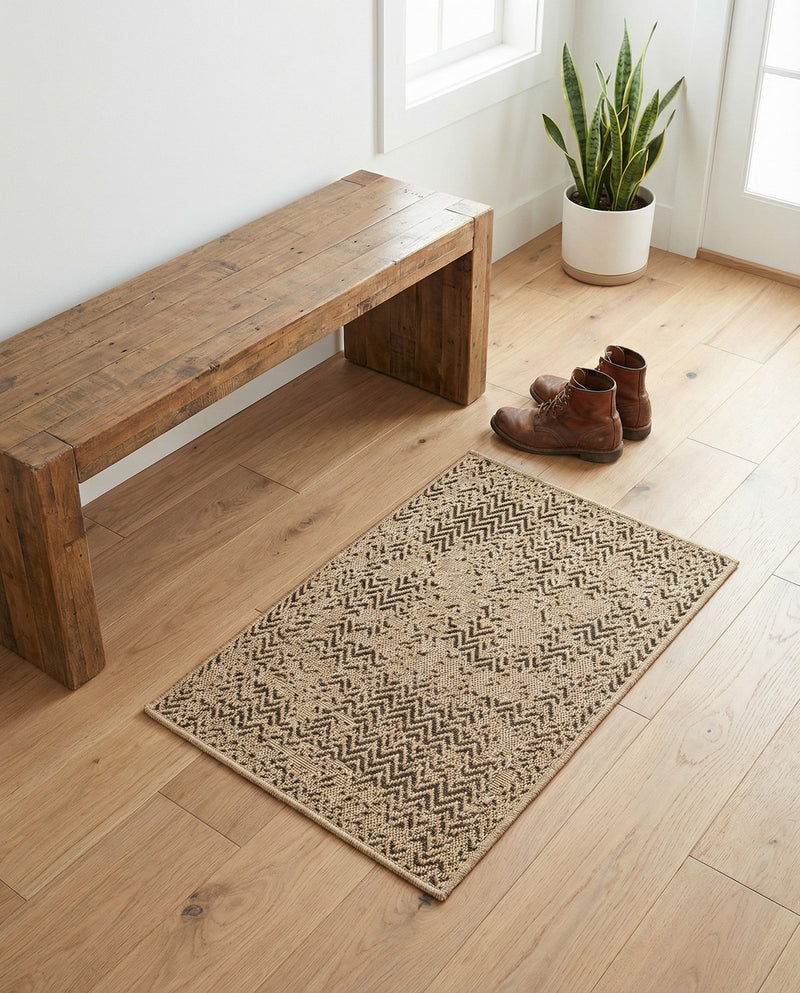 Sahara Sands Collection Area Rug -  Tanis Rectangle Natural  lifestyle 7