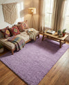 Plush Oasis Collection Area Rug - Serenity (Lilac) Rectangle Lilac  lifestyle 21