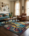 Autumnal Tapestry Collection Area Rug - Harvestville Rectangle Multi  lifestyle 10