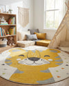 Wonder Tykes Collection Area Rug -  Rainbow Round Ivory  lifestyle 44