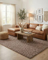 Eternal Plush Oasis Collection Area Rug -  Tranquility (Khaki) Rectangle Khaki  lifestyle 19