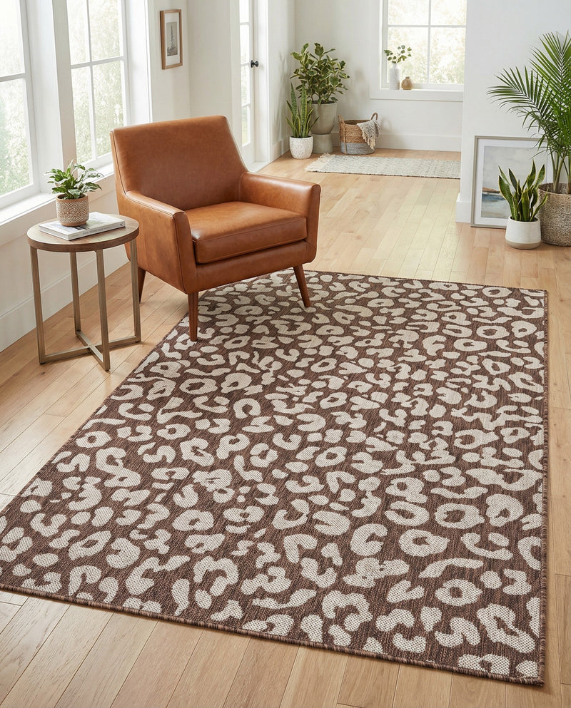 Savannah Escape Collection Area Rug -  Amazon (Brown) Rectangle Brown  lifestyle 5