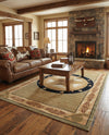 Frontier Trails Collection Area Rug - Redwood Rectangle Green  lifestyle 37