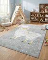 Wonder Tykes Collection Area Rug -  Marvel Rectangle Gray  lifestyle 10