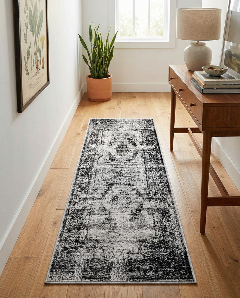 Copenhagen Comfort Collection Area Rug -  Roskilde Runner Gray  lifestyle 55