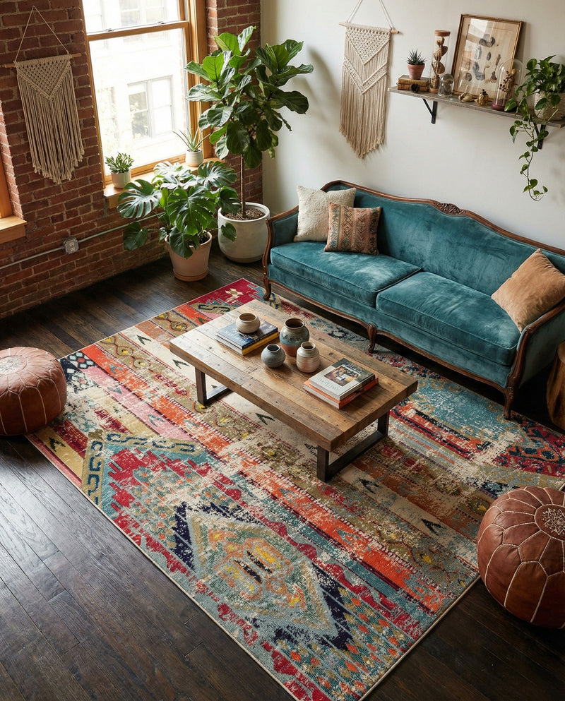 Sedona Vista Collection Area Rug -  Cholla Rectangle Multi  lifestyle 24