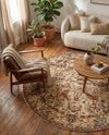 Neptune Elegance Collection Area Rug -  Galatea (Beige Cream) Round Beige Cream  lifestyle 58