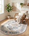 Cambridge Classics Collection Area Rug -  Magdalene (Cream) Oval Cream  lifestyle 37