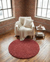 Alpine Plush Collection Area Rug -  Cortina (Poppy) Round Poppy  lifestyle 54