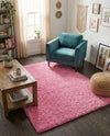 Plush Oasis Collection Area Rug - Serenity (Taffy Pink) Rectangle Taffy Pink  lifestyle 25