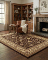 Jaipur Elegance Collection Area Rug -  Nahargarh (Brown) Rectangle Brown  lifestyle 12