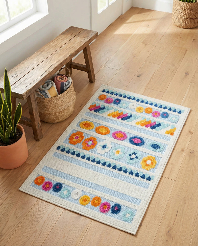 Bahama Breeze Outdoor Collection Area Rug -  Bimini Rectangle Blue  lifestyle 59