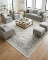 Adriana Terrace Collection Area Rug - Capri (Ivory) Square Ivory  lifestyle 85