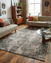 Chromatic Oasis Collection Area Rug -  Tropic Rectangle Gray  lifestyle 33