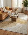 Bloomsbury Elegance Collection Area Rug -  Westminster Rectangle Yellow Gray  lifestyle 42