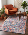 Zahara Oasis Collection Area Rug -  Nador Rectangle Navy Blue  lifestyle 13