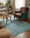 Aravalli Collection Area Rug - Udaipur Rectangle Aegean Blue  lifestyle 23