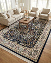 Persian Elegance Collection Area Rug -  Kerman (Navy Blue) Rectangle Navy Blue  lifestyle 5