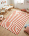 Wonder Tykes Collection Area Rug -  Joydale Rectangle Soft Coral Pink  lifestyle 9