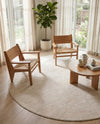 Bloomsbury Elegance Collection Area Rug -  Kensington (Ivory) Round Ivory  lifestyle 79