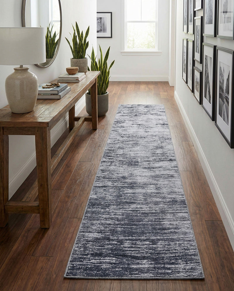 Sahara Essence Collection Area Rug - Oasis (Gray) Runner Gray  lifestyle 39