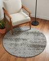 Studio Haven Collection Area Rug -  Gallery (Dark Gray) Round Dark Gray  lifestyle 83