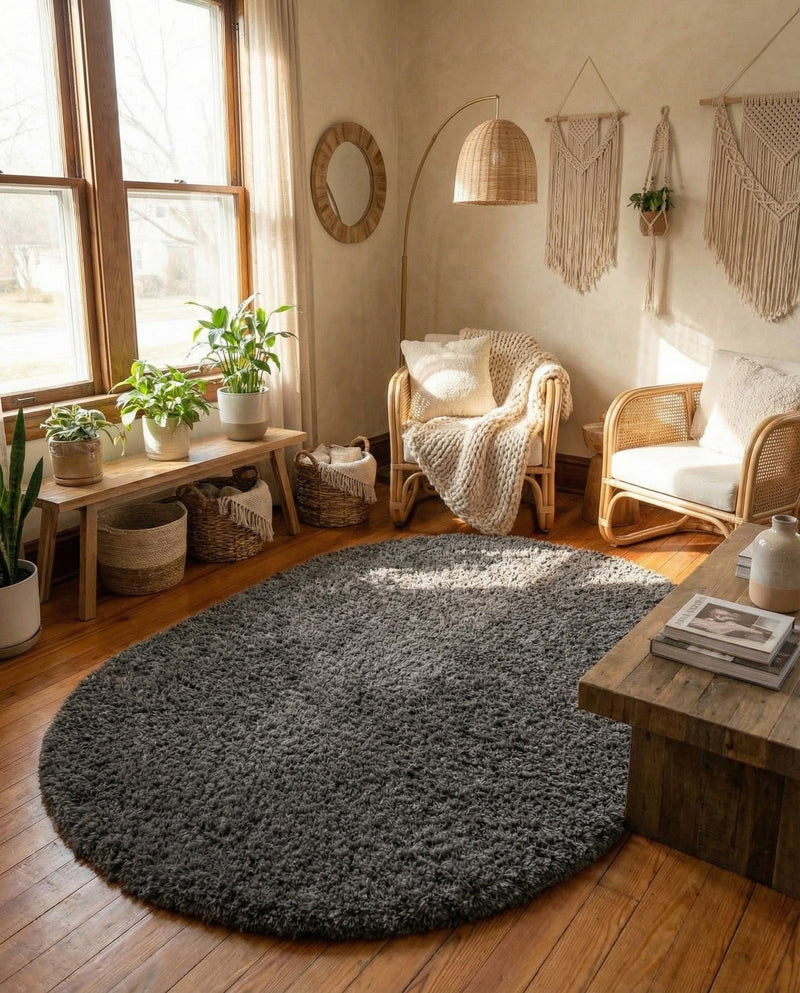 Majestic Manor Collection Area Rug - Versailles (Slate) Oval Slate  lifestyle 79