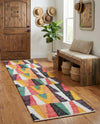 Thar Cotton Collection Area Rug -  Kannur Runner Multi  lifestyle 33